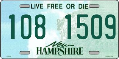 NH license plate 1081509
