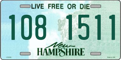 NH license plate 1081511