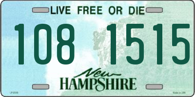 NH license plate 1081515