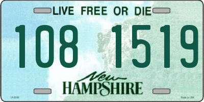 NH license plate 1081519