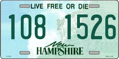 NH license plate 1081526