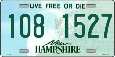 NH license plate 1081527