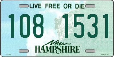 NH license plate 1081531
