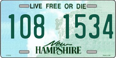 NH license plate 1081534