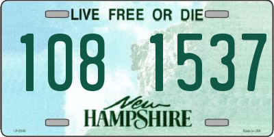 NH license plate 1081537