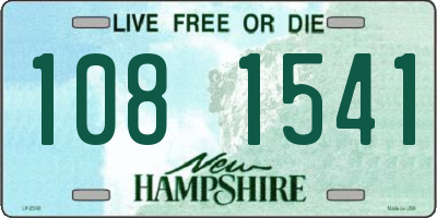 NH license plate 1081541
