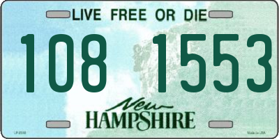 NH license plate 1081553