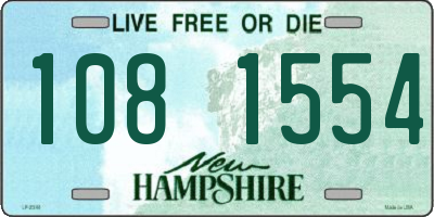 NH license plate 1081554