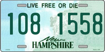 NH license plate 1081558