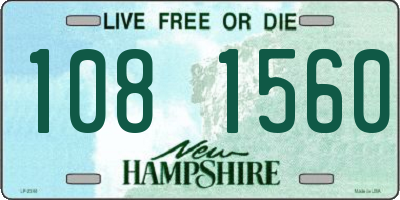 NH license plate 1081560