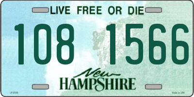 NH license plate 1081566
