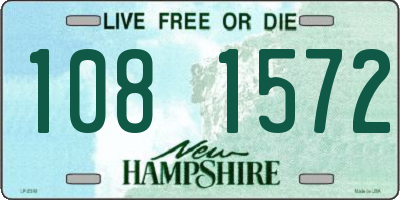 NH license plate 1081572