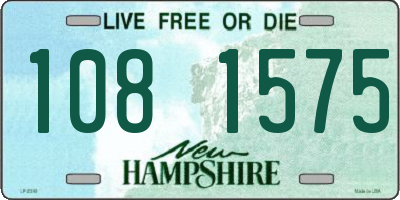 NH license plate 1081575
