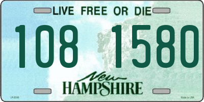 NH license plate 1081580