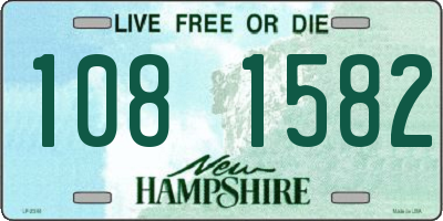 NH license plate 1081582