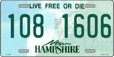NH license plate 1081606
