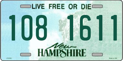 NH license plate 1081611