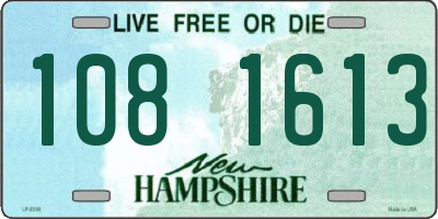 NH license plate 1081613