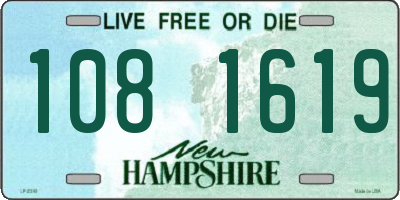 NH license plate 1081619
