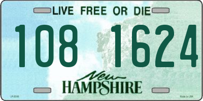 NH license plate 1081624
