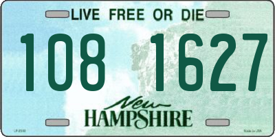 NH license plate 1081627