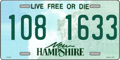 NH license plate 1081633
