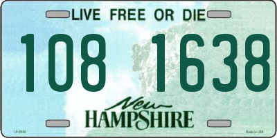 NH license plate 1081638