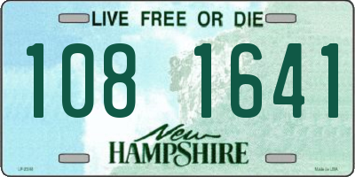 NH license plate 1081641