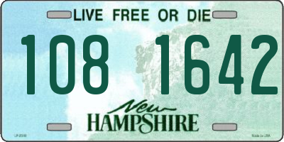 NH license plate 1081642