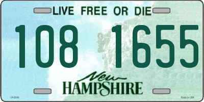 NH license plate 1081655