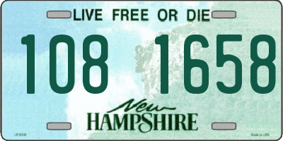 NH license plate 1081658