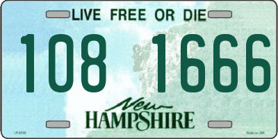 NH license plate 1081666