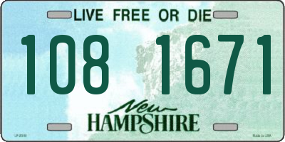 NH license plate 1081671