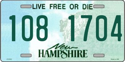 NH license plate 1081704