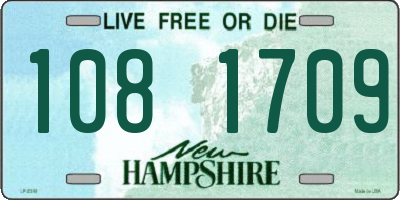 NH license plate 1081709