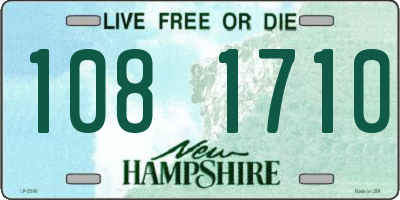 NH license plate 1081710