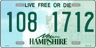 NH license plate 1081712