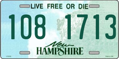 NH license plate 1081713