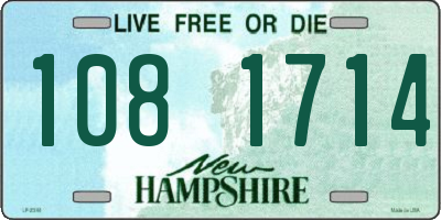 NH license plate 1081714