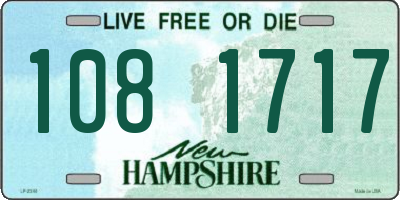 NH license plate 1081717