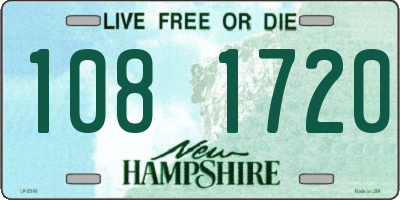 NH license plate 1081720
