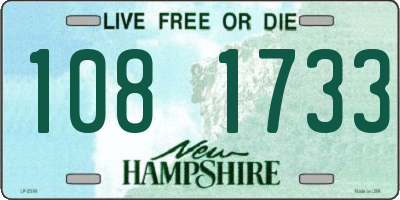 NH license plate 1081733