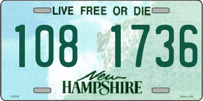 NH license plate 1081736