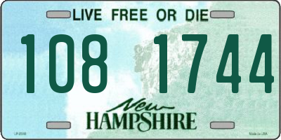 NH license plate 1081744