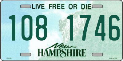 NH license plate 1081746