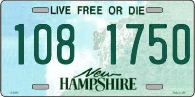 NH license plate 1081750