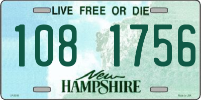 NH license plate 1081756