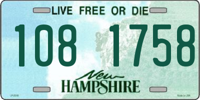 NH license plate 1081758