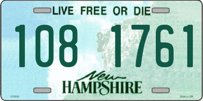 NH license plate 1081761