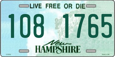 NH license plate 1081765